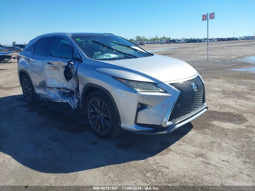 VIN 2T2BZMCA5GC050852 2016 Lexus RX, 350 F Sport no.1