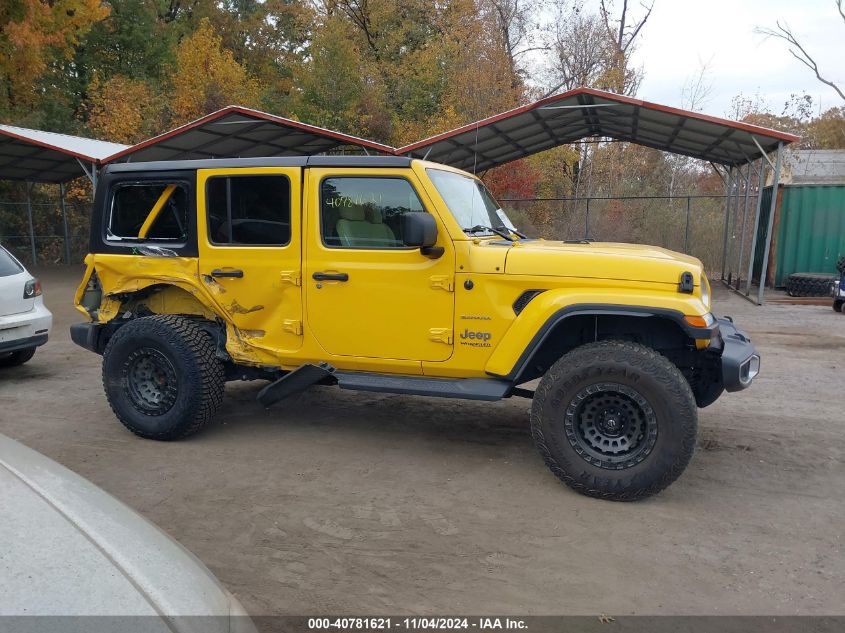 2020 Jeep Wrangler Unlimited Sahara 4X4 VIN: 1C4HJXEN2LW233814 Lot: 40781621