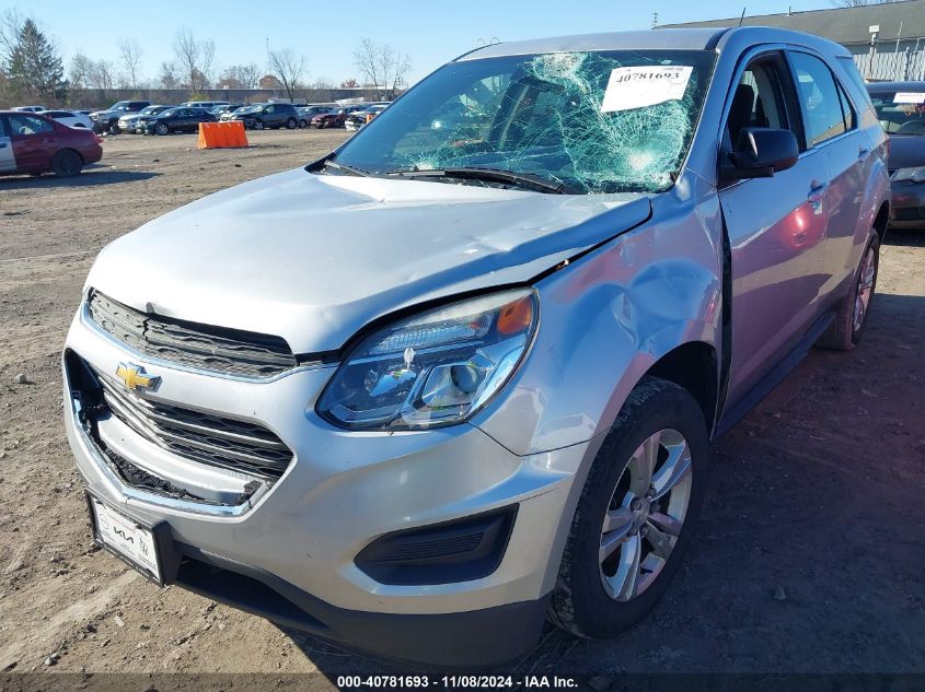 2017 Chevrolet Equinox Ls VIN: 2GNALBEK4H1584167 Lot: 40781693