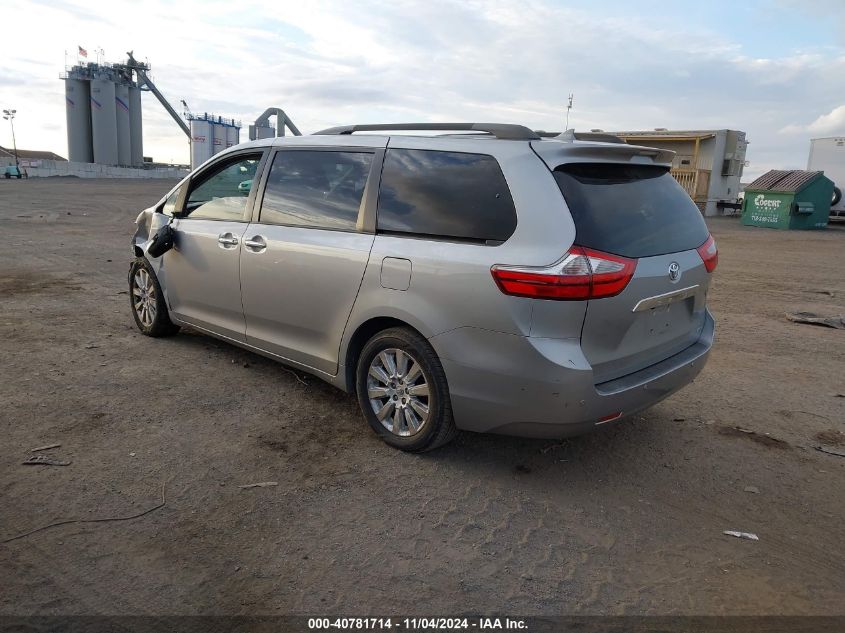 2015 Toyota Sienna Limited 7 Passenger VIN: 5TDYK3DC4FS658543 Lot: 40781714