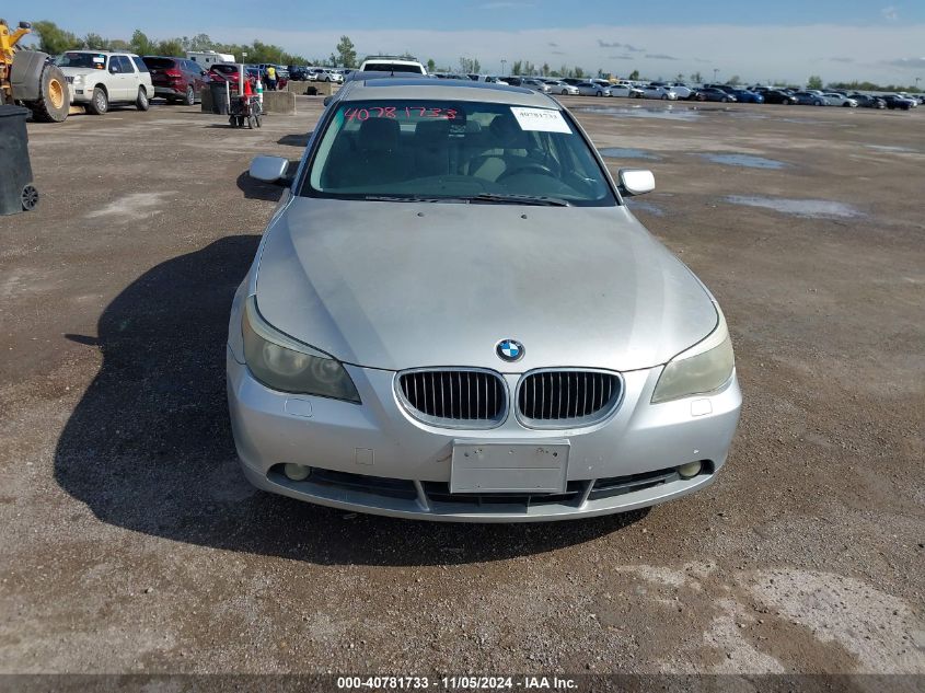 2007 BMW 525I VIN: WBANE53567CW62456 Lot: 40781733