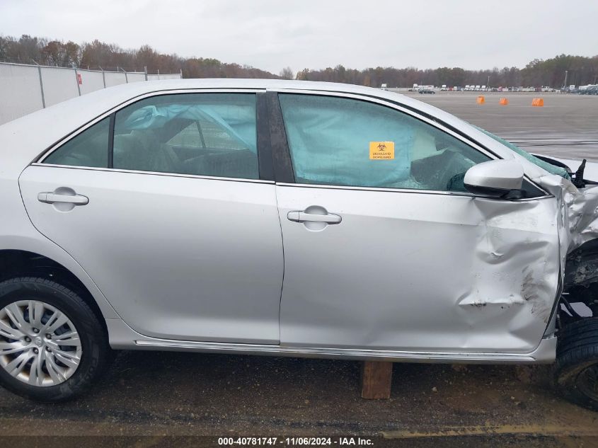 2013 Toyota Camry Le VIN: 4T1BF1FKXDU706621 Lot: 40781747