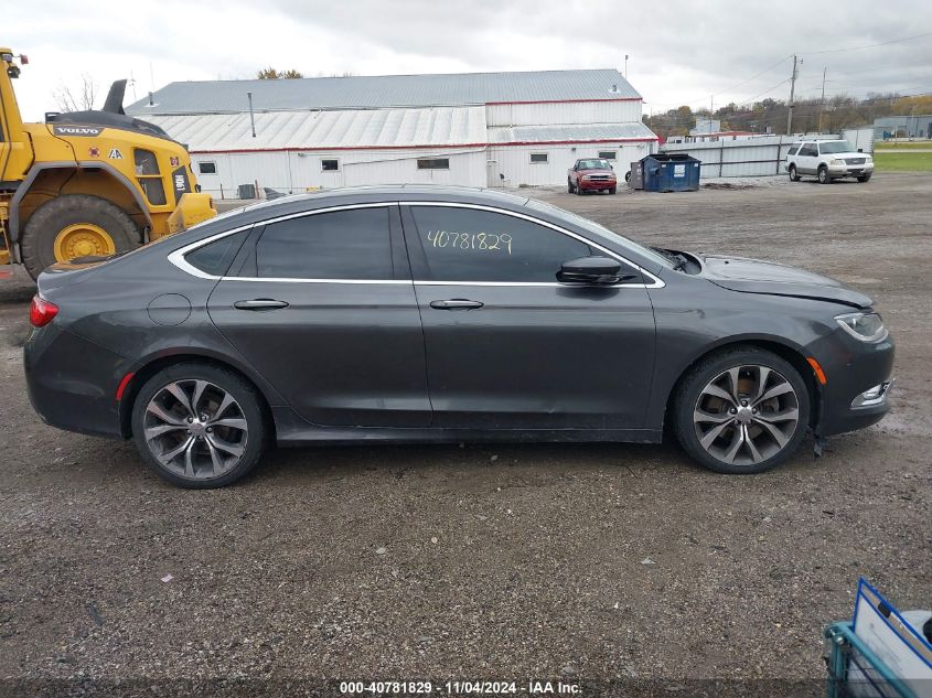 2015 Chrysler 200 C VIN: 1C3CCCEG8FN656930 Lot: 40781829