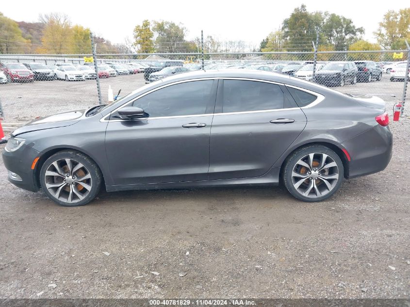 2015 Chrysler 200 C VIN: 1C3CCCEG8FN656930 Lot: 40781829