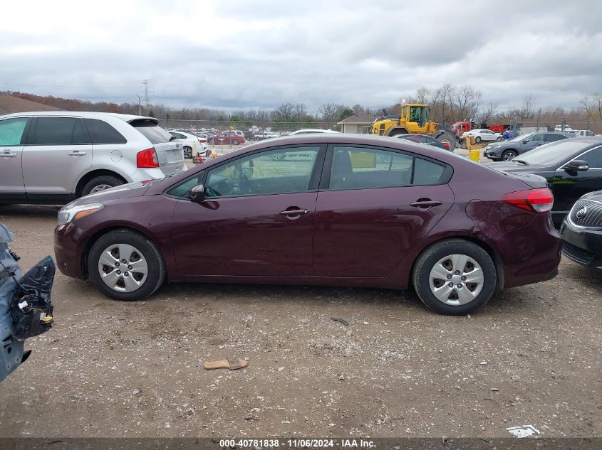 2017 Kia Forte Lx VIN: 3KPFL4A75HE081374 Lot: 40781838