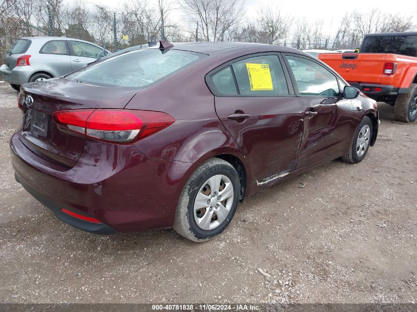 2017 Kia Forte Lx VIN: 3KPFL4A75HE081374 Lot: 40781838