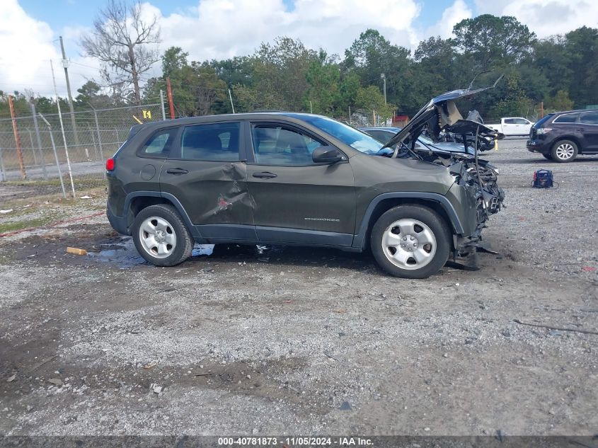 2014 Jeep Cherokee Sport VIN: 1C4PJLAB5EW287854 Lot: 40781873