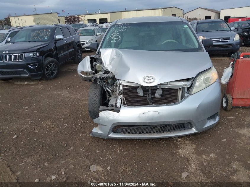 2011 Toyota Sienna Base V6 VIN: 5TDZK3DC8BS002117 Lot: 40781875