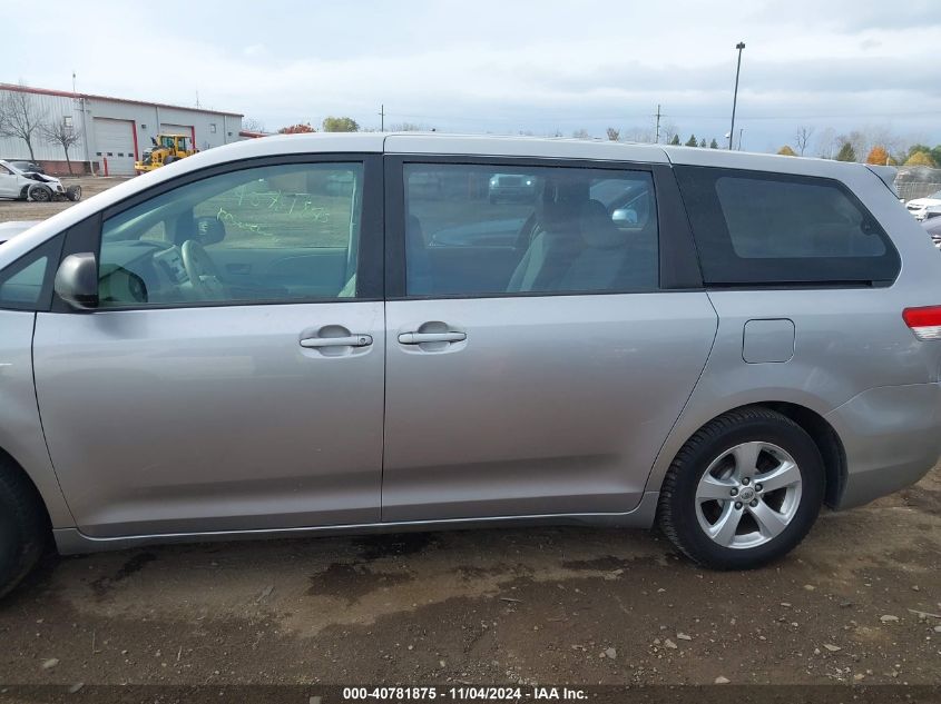 2011 Toyota Sienna Base V6 VIN: 5TDZK3DC8BS002117 Lot: 40781875