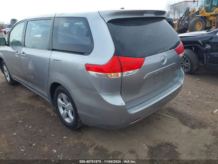 2011 Toyota Sienna Base V6 VIN: 5TDZK3DC8BS002117 Lot: 40781875