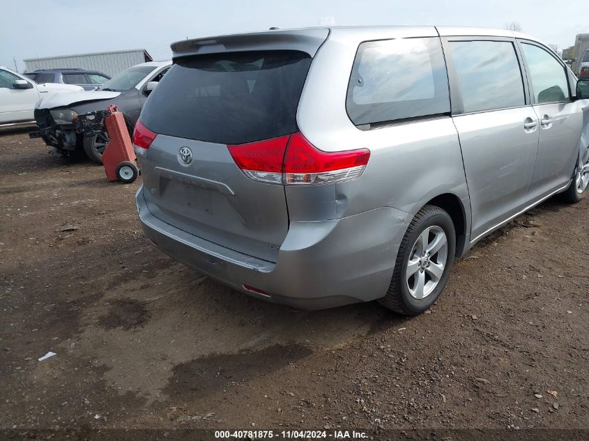 2011 Toyota Sienna Base V6 VIN: 5TDZK3DC8BS002117 Lot: 40781875