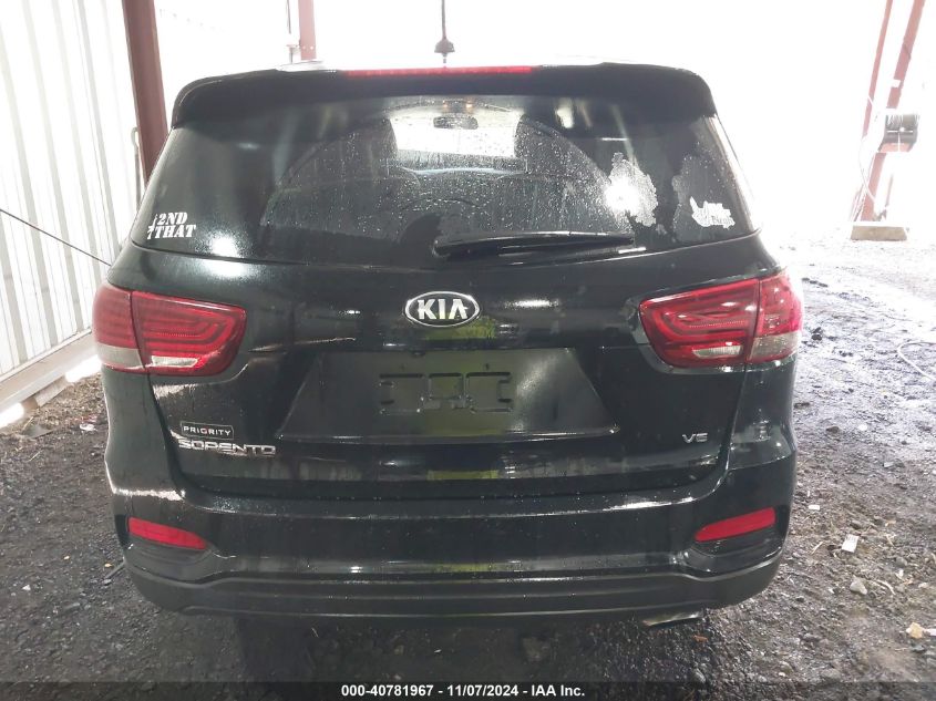 2019 Kia Sorento 3.3L Lx VIN: 5XYPG4A55KG493585 Lot: 40781967