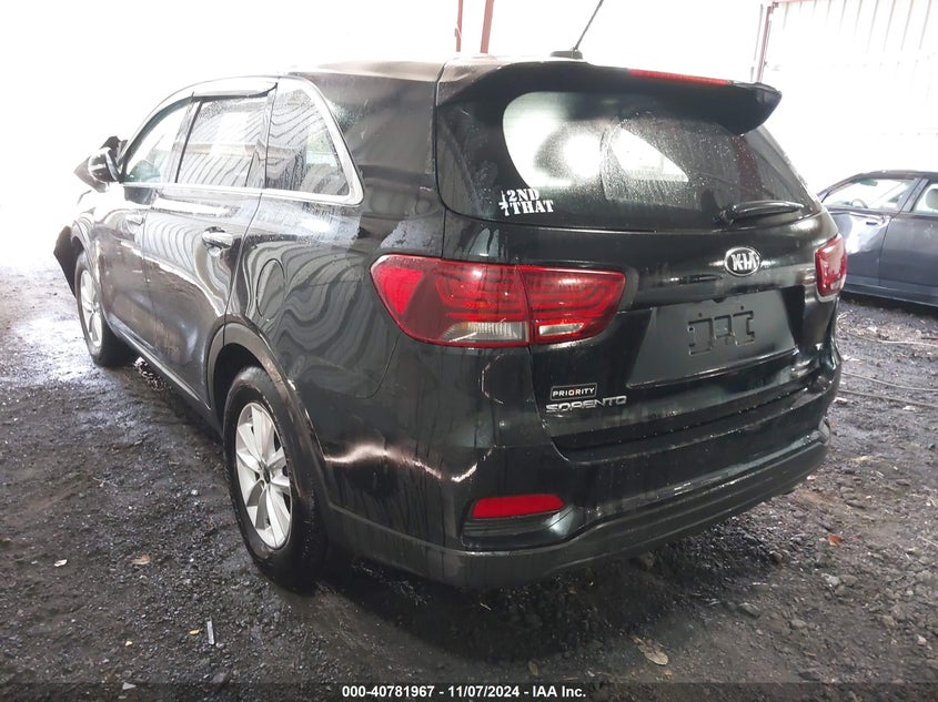 Vin: 5xypg4a55kg493585, lot: 41271452, kia sorento 3.3l lx 20193