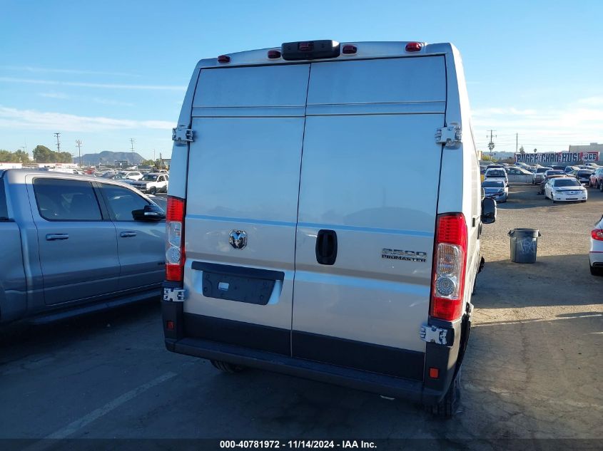 2024 Ram Promaster 2500 Tradesman High Roof 159 Wb W/Pass Seat VIN: 3C6LRVDG8RE114833 Lot: 40781972