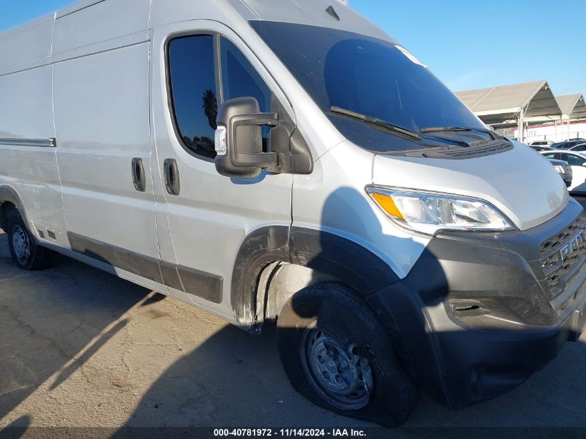 2024 Ram Promaster 2500 Tradesman High Roof 159 Wb W/Pass Seat VIN: 3C6LRVDG8RE114833 Lot: 40781972