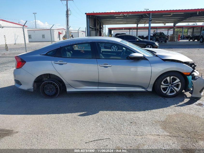 2018 Honda Civic Lx VIN: 19XFC2F5XJE041437 Lot: 40781990