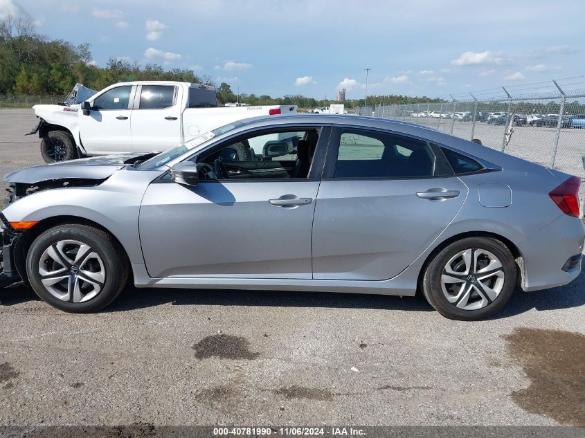 2018 Honda Civic Lx VIN: 19XFC2F5XJE041437 Lot: 40781990