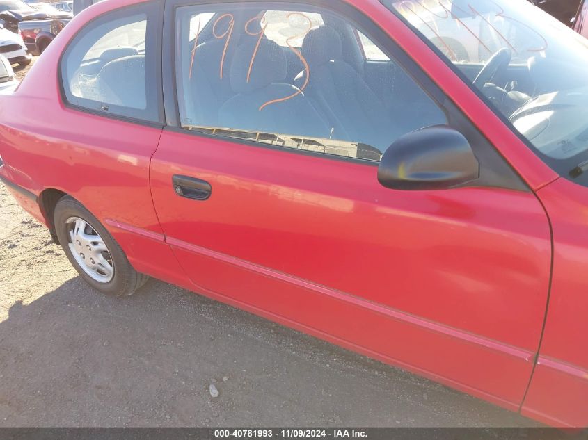 2000 Hyundai Accent Gs VIN: KMHCG35G9YU044711 Lot: 40781993