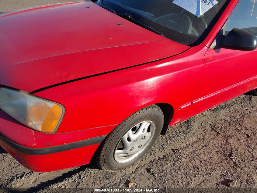 2000 Hyundai Accent Gs VIN: KMHCG35G9YU044711 Lot: 40781993