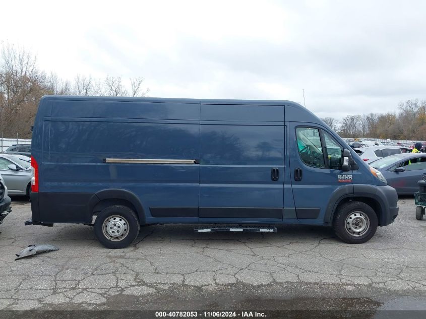 2019 Ram Promaster 3500 Cargo Van High Roof 159 Wb Ext VIN: 3C6URVJGXKE558018 Lot: 40782053