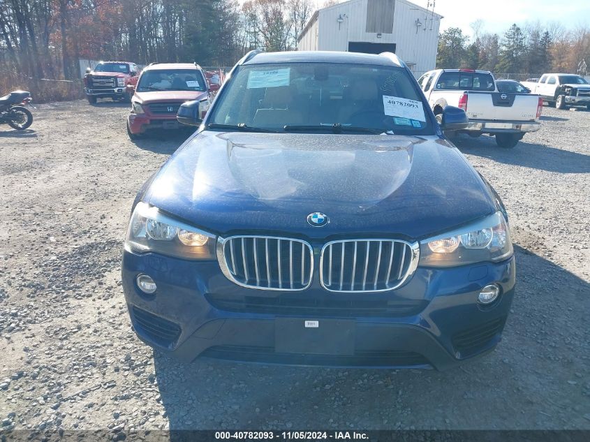 2016 BMW X3 xDrive28I VIN: 5UXWX9C55G0D69465 Lot: 40782093