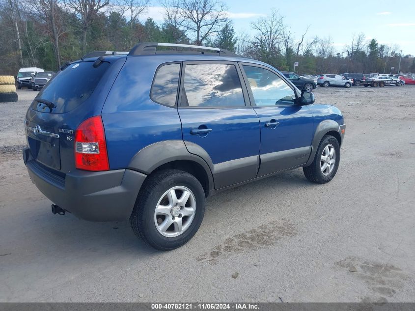 2005 Hyundai Tucson Gls/Lx VIN: KM8JN72D05U043540 Lot: 40782121