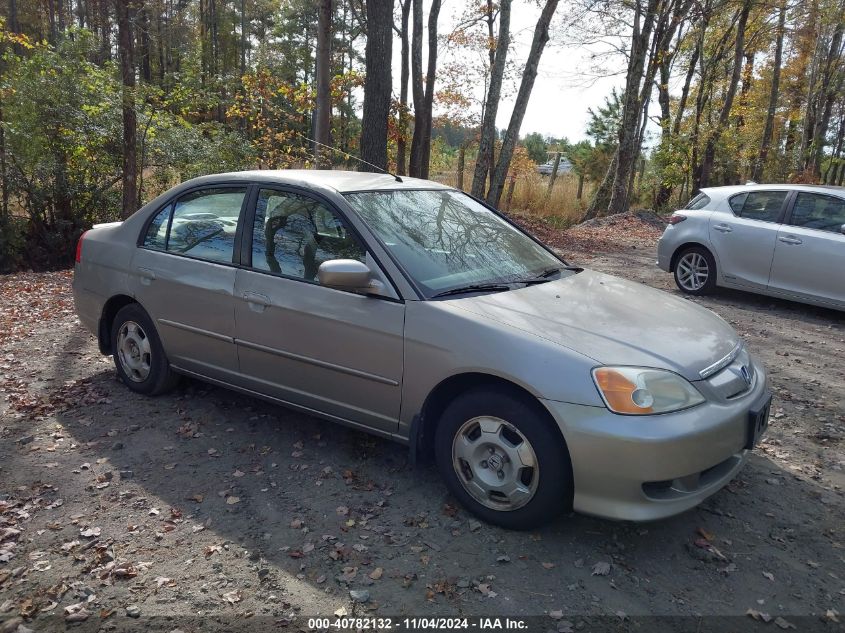 2003 Honda Civic Hybrid VIN: JHMES96653S029680 Lot: 40782132