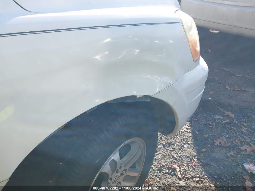 2005 Honda Pilot Ex-L VIN: 5FNYF18505B043401 Lot: 40782202