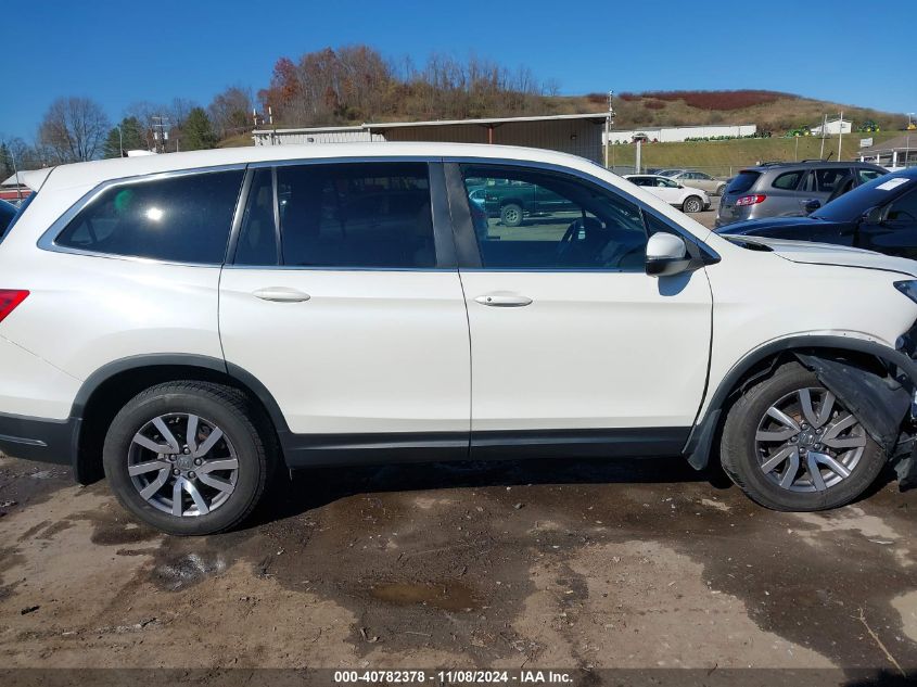 2019 Honda Pilot Ex-L VIN: 5FNYF6H52KB074061 Lot: 40782378