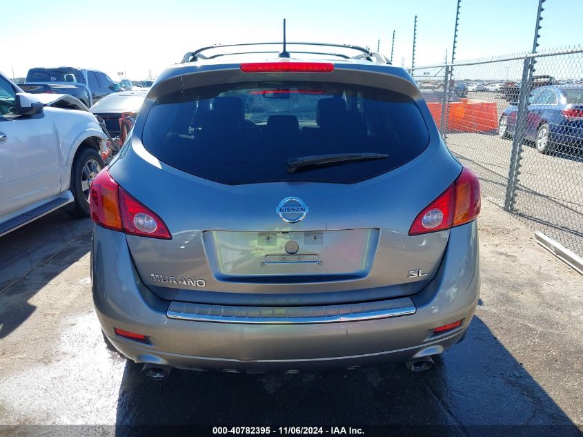 2009 Nissan Murano Sl VIN: JN8AZ18U59W105865 Lot: 40782395