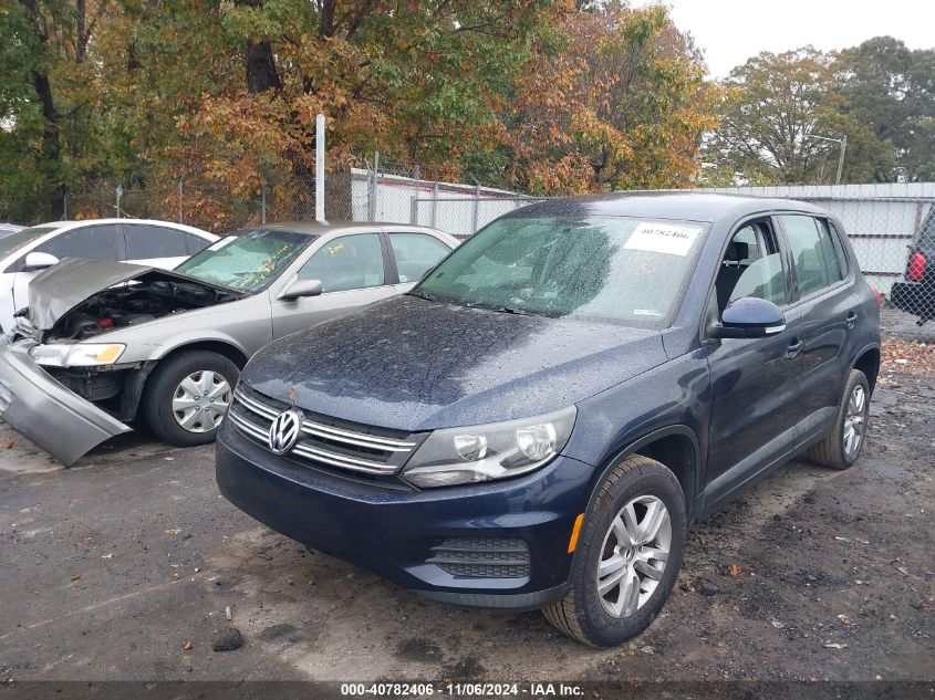 2014 Volkswagen Tiguan S VIN: WVGAV3AXXEW519902 Lot: 40782406