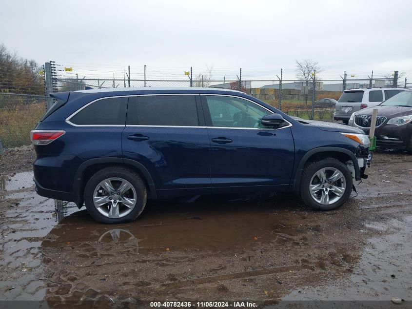 2014 TOYOTA HIGHLANDER LIMITED PLATINUM V6/LIMITED V6 - 5TDDKRFH7ES028833