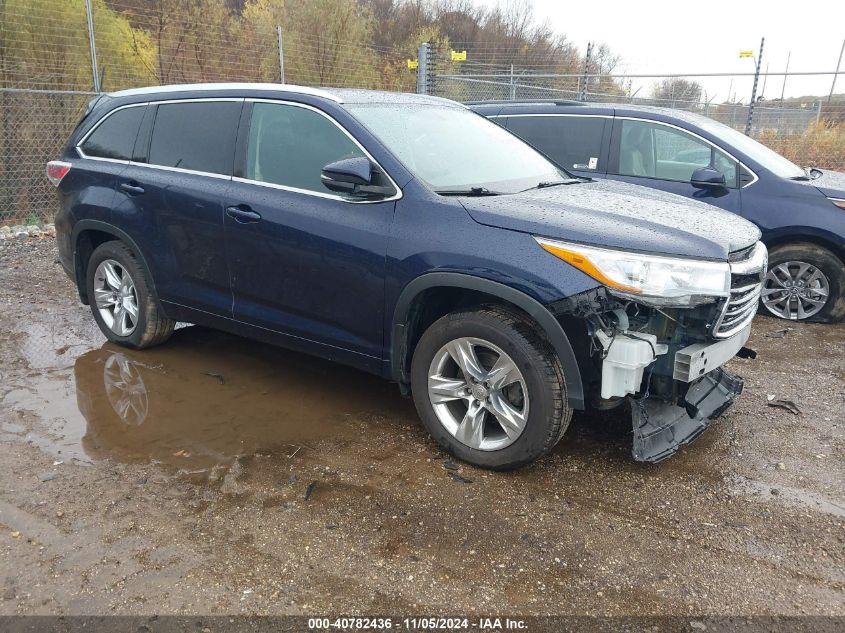 2014 TOYOTA HIGHLANDER LIMITED PLATINUM V6/LIMITED V6 - 5TDDKRFH7ES028833