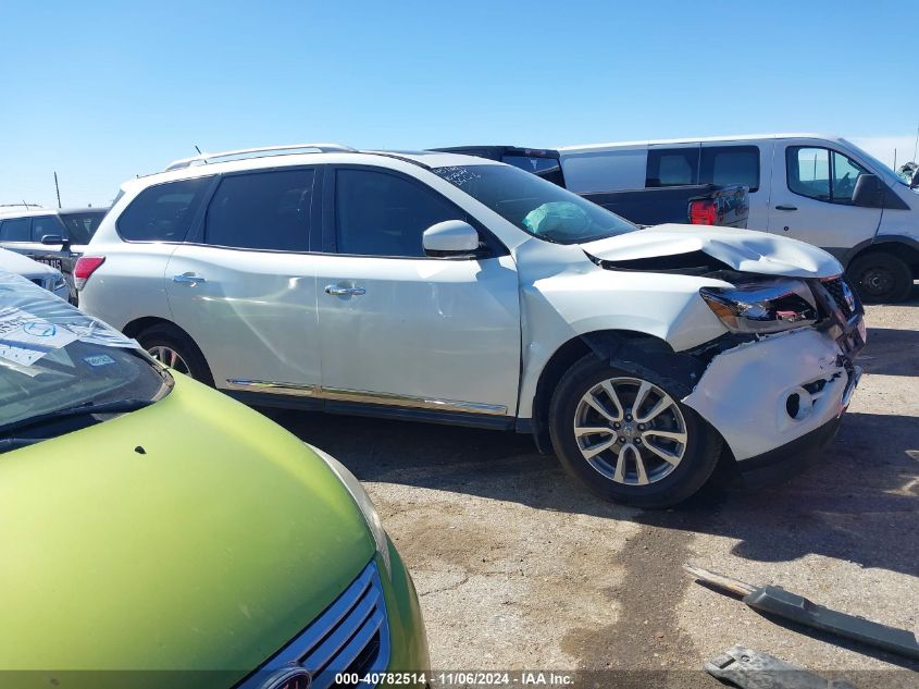 2015 Nissan Pathfinder Sl VIN: 5N1AR2MN7FC723584 Lot: 40782514