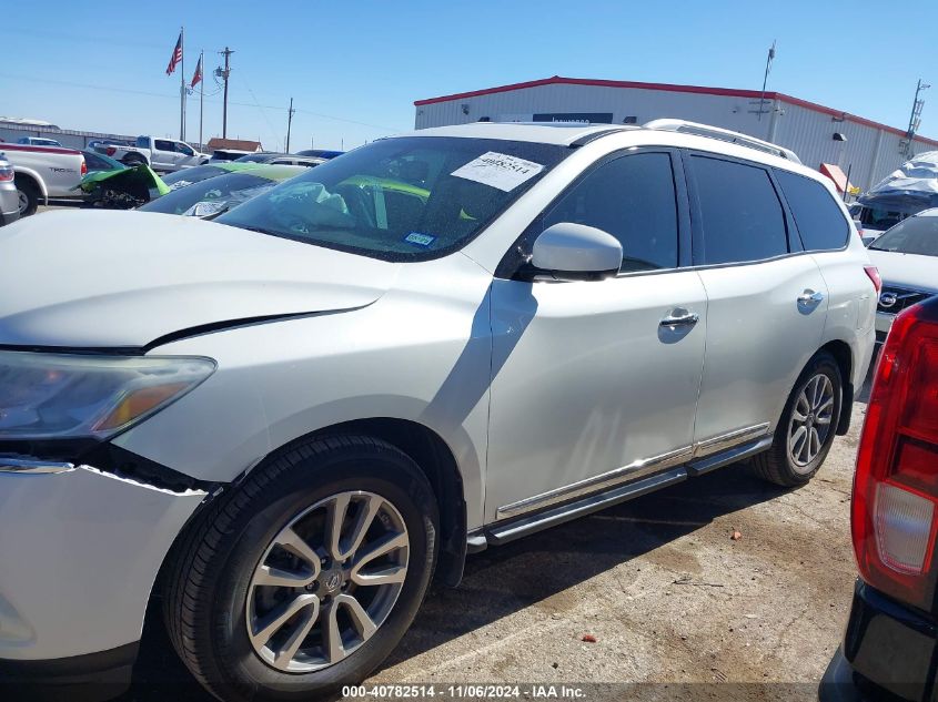 2015 Nissan Pathfinder Sl VIN: 5N1AR2MN7FC723584 Lot: 40782514