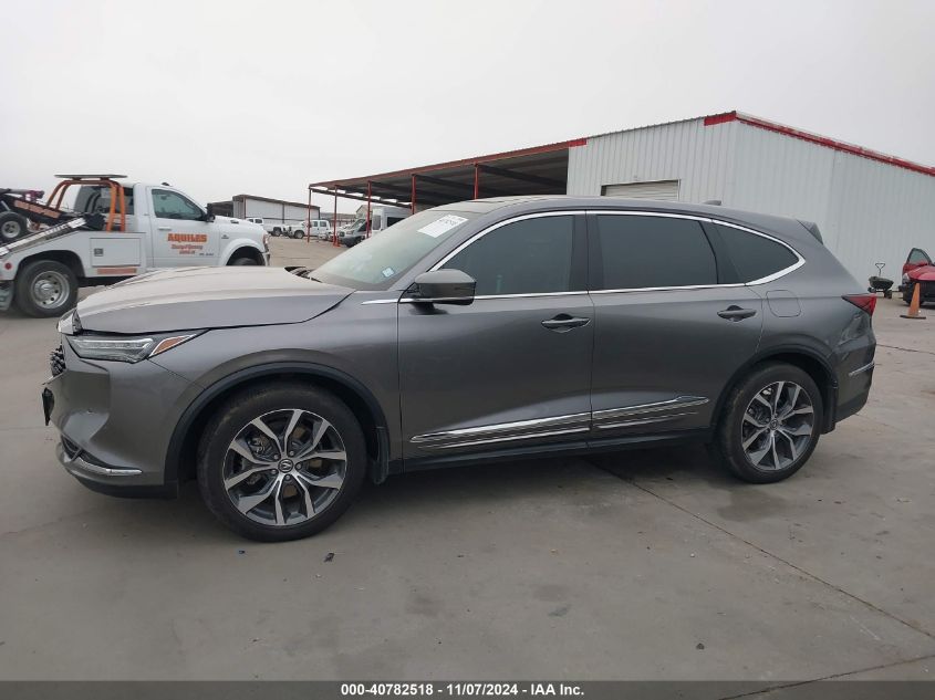 2022 Acura Mdx Technology Package VIN: 5J8YD9H40NL009517 Lot: 40782518