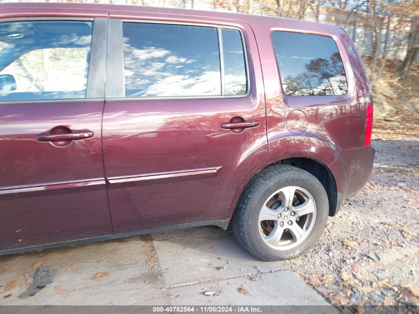 2014 Honda Pilot Ex-L VIN: 5FNYF4H5XEB055637 Lot: 40782564