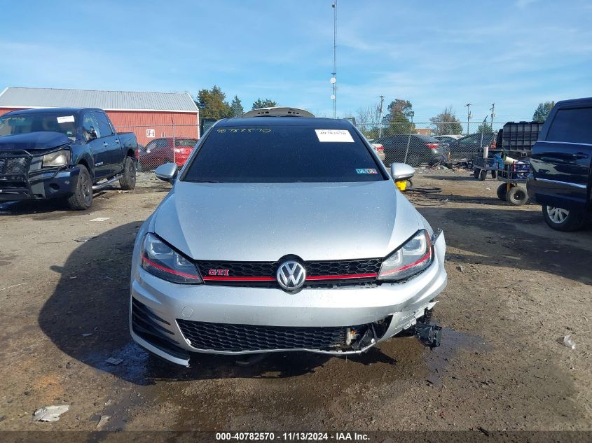 2016 Volkswagen Golf Gti Autobahn W/Performance Package 4-Door VIN: 3VW447AU3GM018142 Lot: 40782570