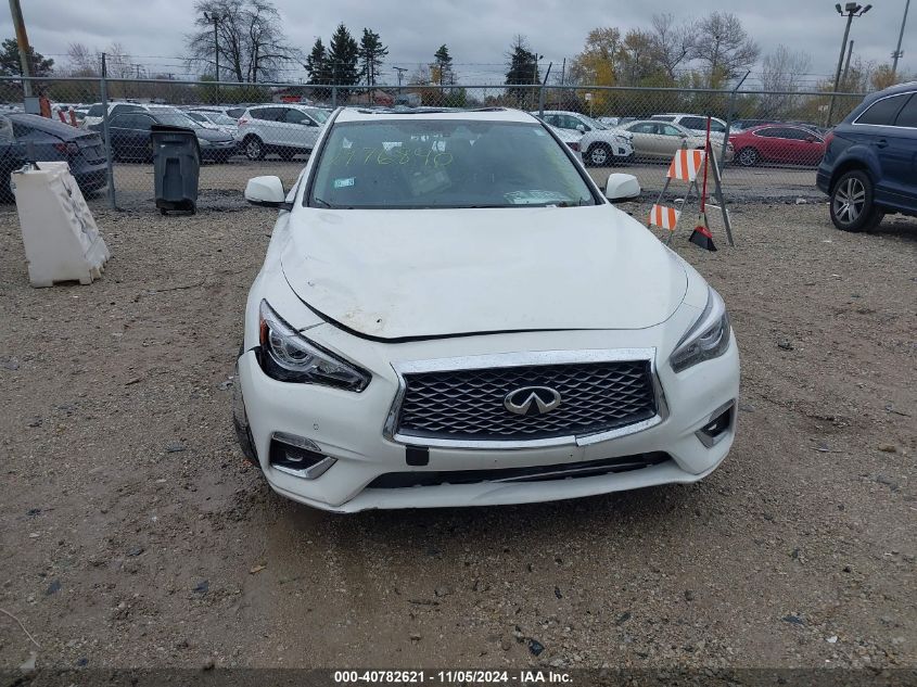 2021 Infiniti Q50 Luxe VIN: JN1EV7BP3MM705452 Lot: 40782621