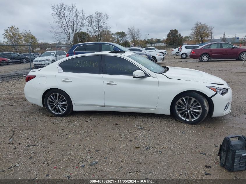 2021 Infiniti Q50 Luxe VIN: JN1EV7BP3MM705452 Lot: 40782621