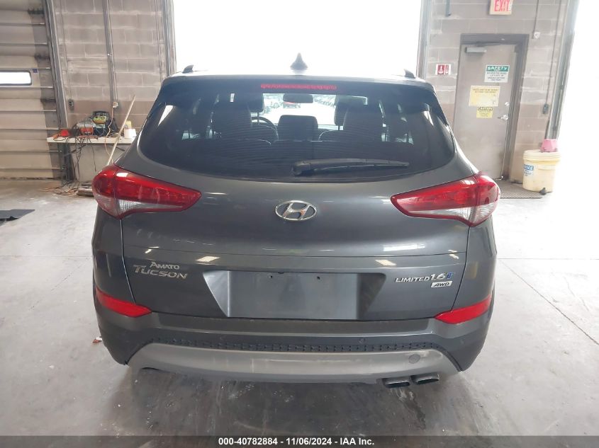 2017 Hyundai Tucson Limited VIN: KM8J3CA25HU372432 Lot: 40782884