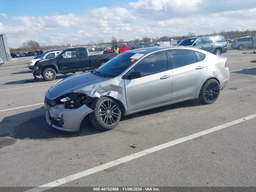 2015 Dodge Dart Sxt VIN: 1C3CDFBB3FD378256 Lot: 40782968