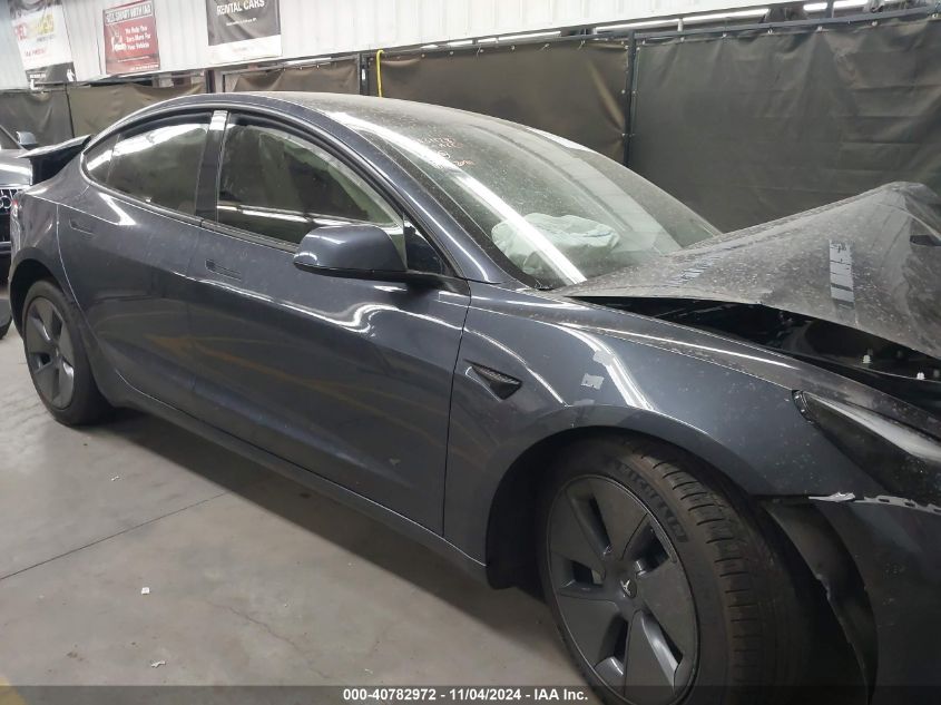 2021 Tesla Model 3 Standard Range Plus Rear-Wheel Drive VIN: 5YJ3E1EA7MF096416 Lot: 40782972