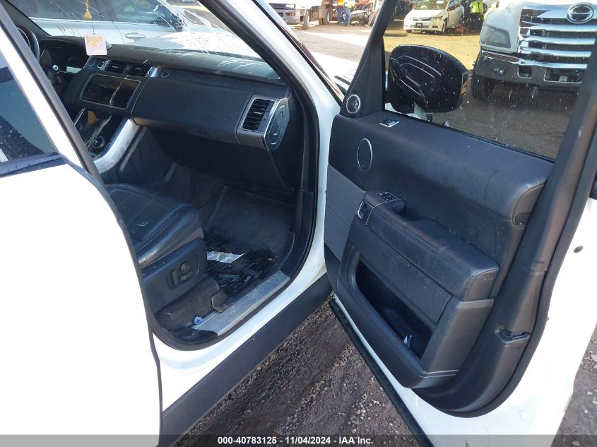 VIN SALWR2RV6KA841840 2019 LAND ROVER RANGE ROVER SPORT HSE