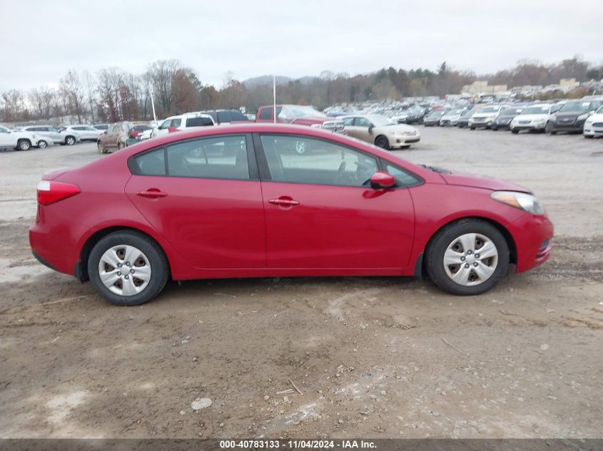 2016 Kia Forte Lx VIN: KNAFK4A64G5574982 Lot: 40783133