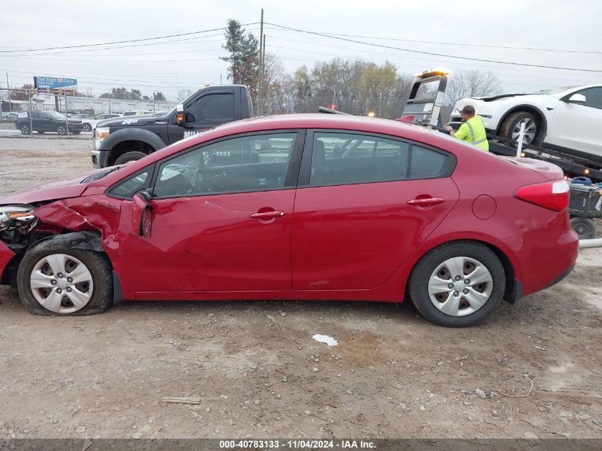 2016 Kia Forte Lx VIN: KNAFK4A64G5574982 Lot: 40783133