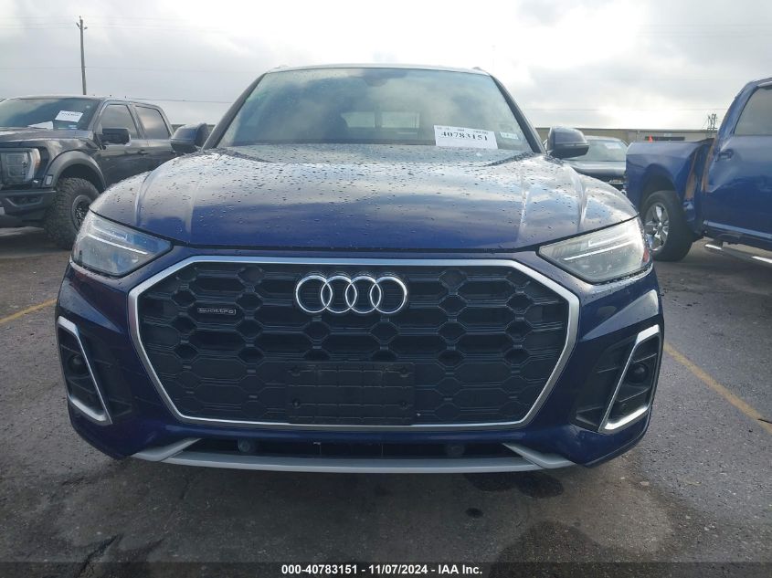 2022 Audi Q5 Premium 45 Tfsi S Line Quattro S Tronic VIN: WA1GAAFY2N2069213 Lot: 40783151