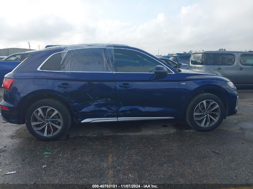 2022 Audi Q5 Premium 45 Tfsi S Line Quattro S Tronic VIN: WA1GAAFY2N2069213 Lot: 40783151