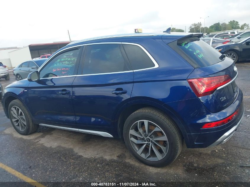 2022 Audi Q5 Premium 45 Tfsi S Line Quattro S Tronic VIN: WA1GAAFY2N2069213 Lot: 40783151