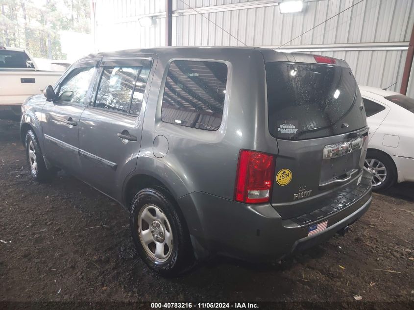 2011 Honda Pilot Lx VIN: 5FNYF3H20BB016700 Lot: 40783216